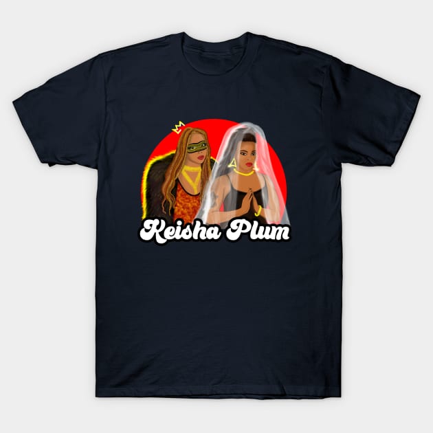 Keisha Plum T-Shirt by speciezasvisuals